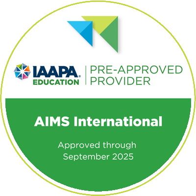 IAAPA pre-approved provider badge